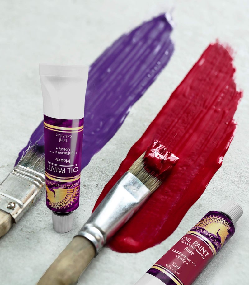 MyArtscape Artist Paint Oil Paint Set - 12ml x 48 Tubes Art Paints - Lightfast - Heavy Body Oil Painting Supplies for Adult Paint Set and oil painting for beginners - Image 3